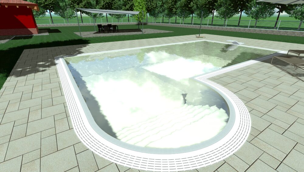 Progetto piscina a sfioro